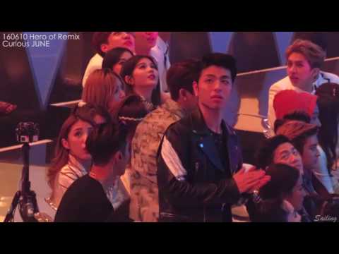 [JUNECAM]160610 Hero of Remix-iKON JUNE Curious abt Parrot