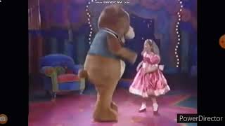 Emily and Teddy dancing to Silly Squirrel Dance