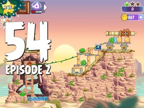 Angry Birds Stella Level 54 Episode 2 Beach Day Walkthrough