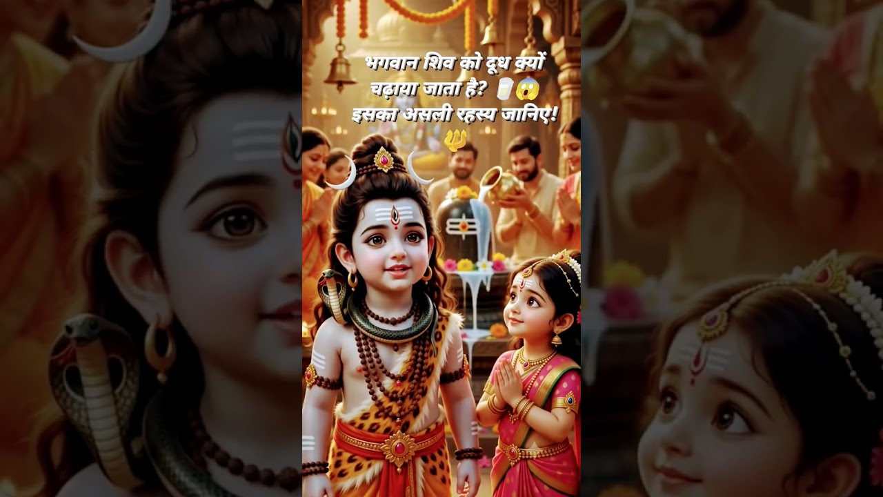 भगवान शिव को दूध ही क्यों चढ़ाया जाता है? 🥛 जानिए इसका असली रहस्य! 🔱 #shorts #mahadev #ytshorts