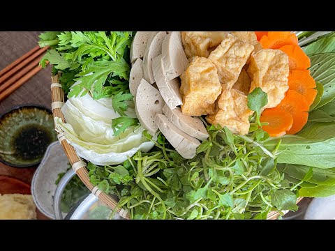 Cách nấu LẨU NẤM CHAY đơn giản dùng tại nhà