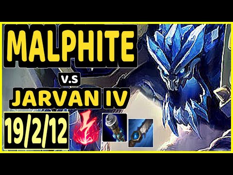 PRIDE (MALPHITE) vs JARVAN IV - 19/2/12 KDA JUNGLE CHALLENGER GAMEPLAY - EUW