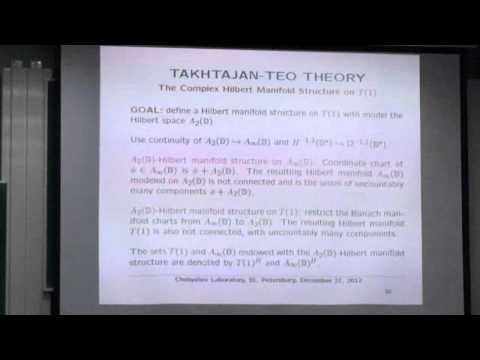 The Weil-Petersson Geodesics on the universal  Teichmuller space  | Tudor Ratiu | Лекториум