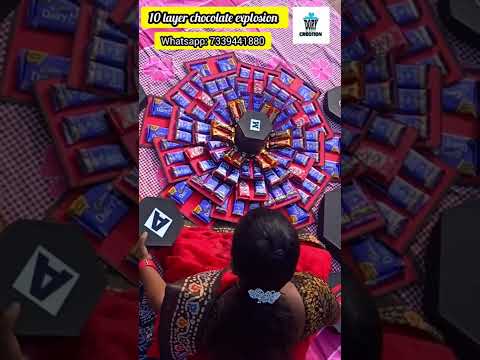 big size chocolate explosion box| 10layer chocolate box #shorts #chocolate #chocolategift