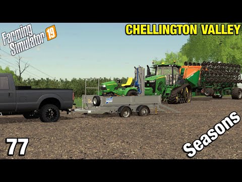 LITTLE AND LARGE DRILLING HORSE GRASS Chellington Valley Timelapse - FS19 Ep 77