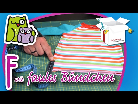 faules Bündchen | Nählexikon A-Z #6 | Nähschule Anleitung Nähen lernen für Anfänger