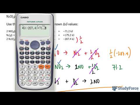 Calculating ΔG° for a Stepwise Reaction (Question 2)