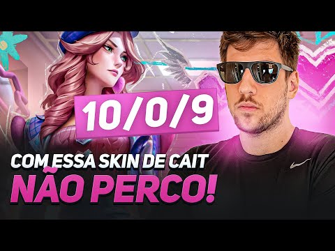 COM A NOVA SKIN DA CAITLYN NÃO TEM COMO PERDER! ✅