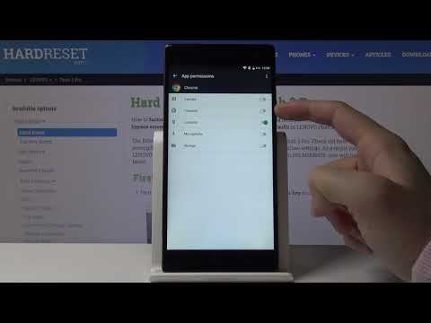 Manage / Change Apps Permissions - LENOVO Phab 2 Pro and Apps Settings