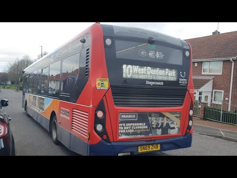 Announcement Glitch + Fast Driver: 26277/SN69 ZHV Stagecoach Northeast Adl Enviro 200 MMC On The 10