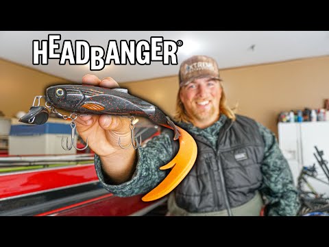 NEW Musky/Pike Headbanger FIRETAIL Lure - How to Rig RockerHead Stinger