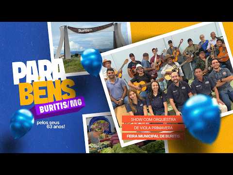 Buritis 63 Anos - Show da Orquestra de Viola Primavera na Feira Municipal de Buritis/MG