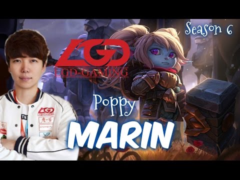 LGD MaRin POPPY Top vs Ryze - Patch 6.1 KR | League of Legends