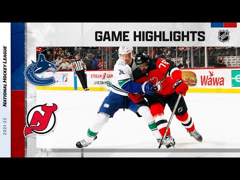 Canucks @ Devils 2/28 | NHL Highlights 2022