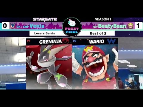 Venia (Greninja) vs BeatyBean (Wario) -  Losers Semi-Final  - Stargate #24