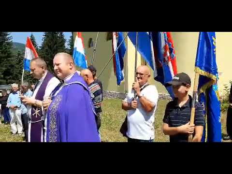 Boričevac 2021. Obraćanje gospođe Bebić, jedine preživjele iz roda Ivezića.