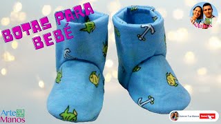 Botas para Bebé en tela paso a paso Arte en Tus Manos