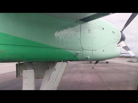 Widerøe Oslo-Førde Dash 8-100 Safety, Takeoff, Inflight, Landing WF189