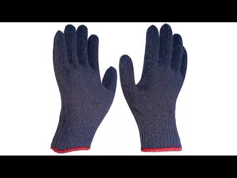 Donizard Soft Cotton Knitted Protection Grip Work Gloves Mechanic  Industrial Gardening Polyester Safety Gloves