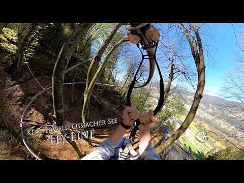 Kletterwald Ossiacher See Fly Line Forest Coaster 360° VR POV Onride