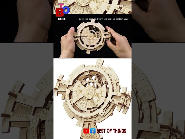 Vídeo relacionado con ROKR Calendario Perpetuo - Maquetas para Montar Adultos - Puzzle 3D Madera Kit de Construcción Sin Pegamento para Niños y Adultos
