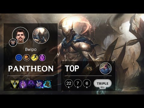 Pantheon Top vs Yasuo - EUW Challenger Patch 10.3