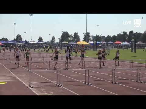 Girls U11 60m Hurdle Final - 2019 State Track and Field Championships // LAVicTV