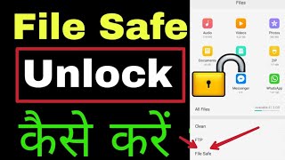 how to unlock file safe in oppo and vivo. full step to unlock file safe 2021.without root and loss .