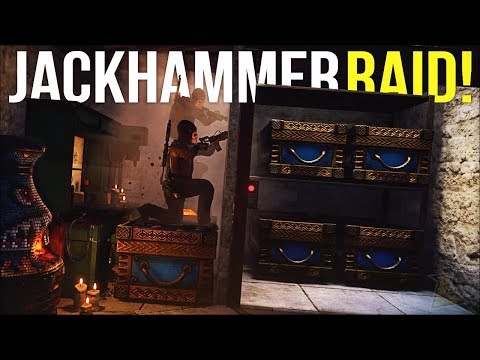 JACKHAMMER RAIDING SUPER RICH SULFUR BASE FOR JACKPOT LOOT - Rust Survival Gameplay (S11-E7)