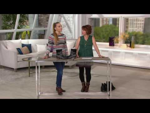 Earth Origins Leather and Suede Boots - Dolly on QVC