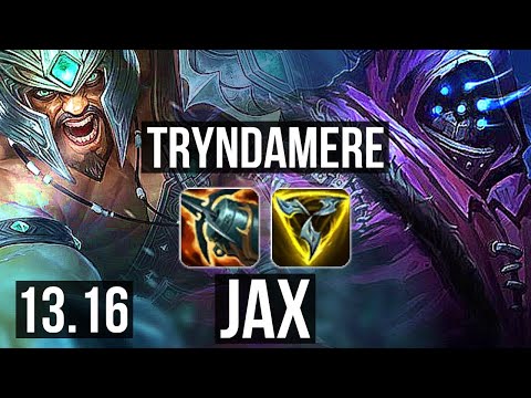 TRYNDA vs JAX (TOP) | 1.8M mastery, 10/2/9, 700+ games | KR Master | 13.16