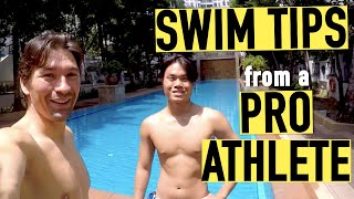 Swim Tips from a Pro Athlete! FREESTYLE & BACKSTROKE
