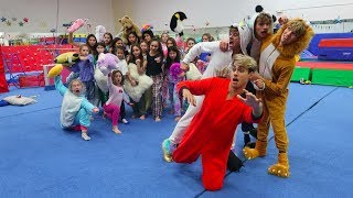 Download lagu GYMNASTICS SLEEPOVER INVASION! mp3
