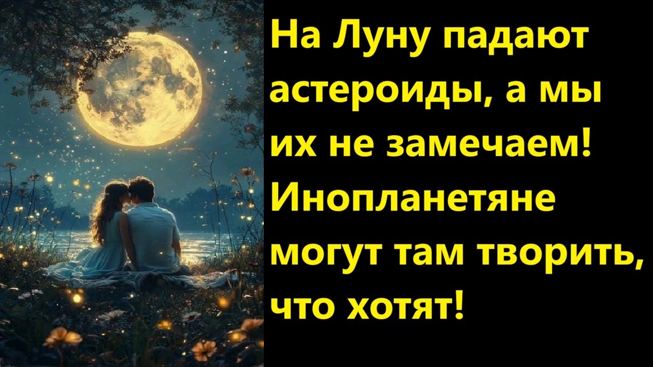 На Луну падают астероиды, а мы их не замечаем! Инопланетяне могут там творить