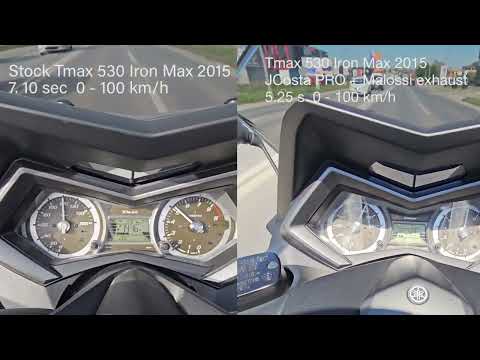 Tmax 530 stock vs JCosta EVO acceleration 0-100