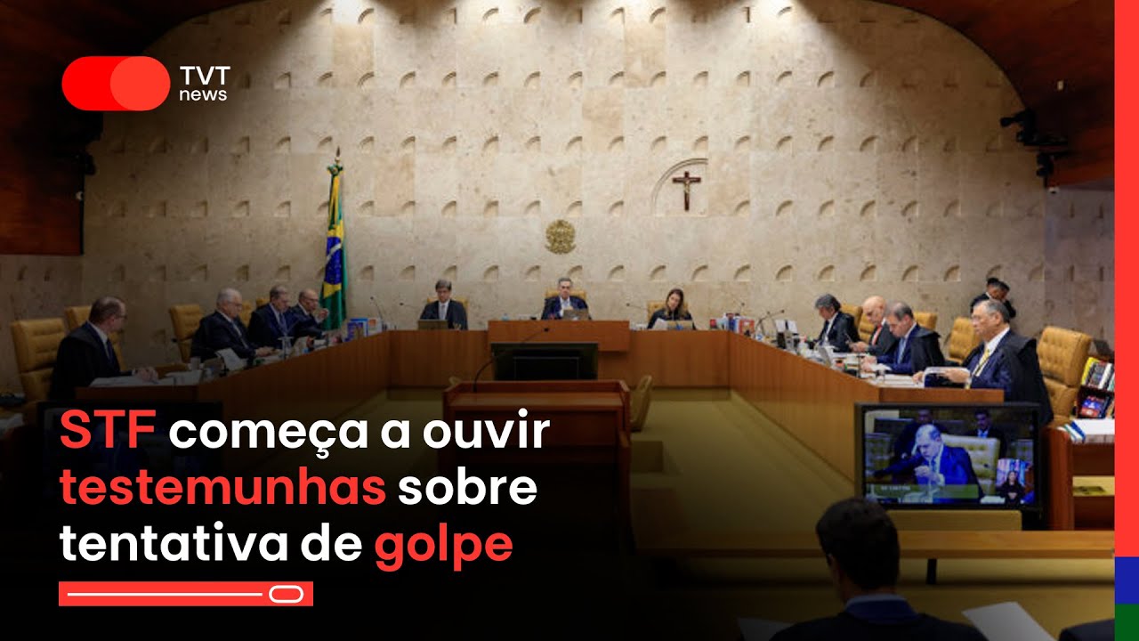 #aovivo STF começa a ouvir testemunhas sobre tentativa de golpe | TVT News 1ª Edição - 19/5/2025