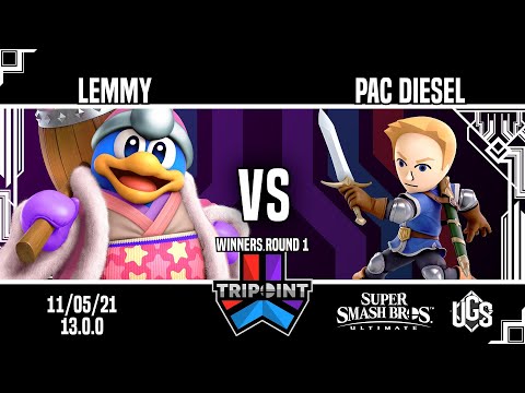 Tripoint Smash 119 - Winners Round 1 - Lemmy(King Dedede) Vs. Pac Diesel(Mii Swordfighter)