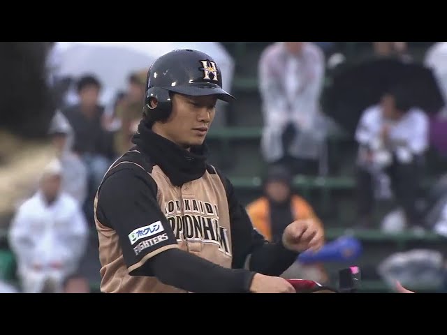 【7回表】終盤に貴重な追加点!! ファイターズ・西川のタイムリー2ベース!! 2018/4/14 Bs-F