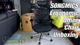 SONGMICS Ergonomic Office Chair Unboxing