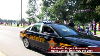 preview picture of video 'The Patriot Project Motorcade Arriving North Canton, Ohio'
