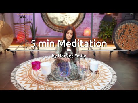 5 min Meditation with Crystal Singing Chalices - by @HarrietEmily_S