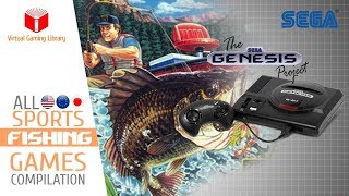 All SEGA Genesis/Mega Drive Fishing Games Compilation - Every Game (US/EU/JP/BR)