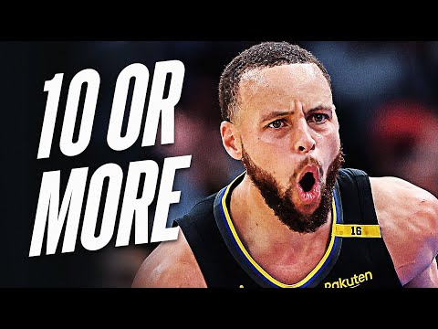 EVERY Game Steph Curry Made 10+ Threes 🔥