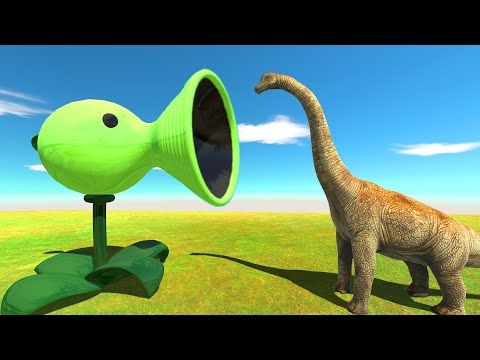 PEASHOOTER VS 999 BRACHIOSAURUS - Animal Revolt Battle Simulator