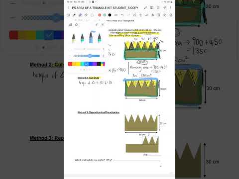 Area of a Triangle Kit: CUT-OUTS (qn1,Pg 4)