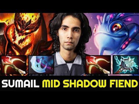 SUMAIL Mid Shadow Fiend — Hard Game vs Gleipnir Puck 7.28 Dota 2
