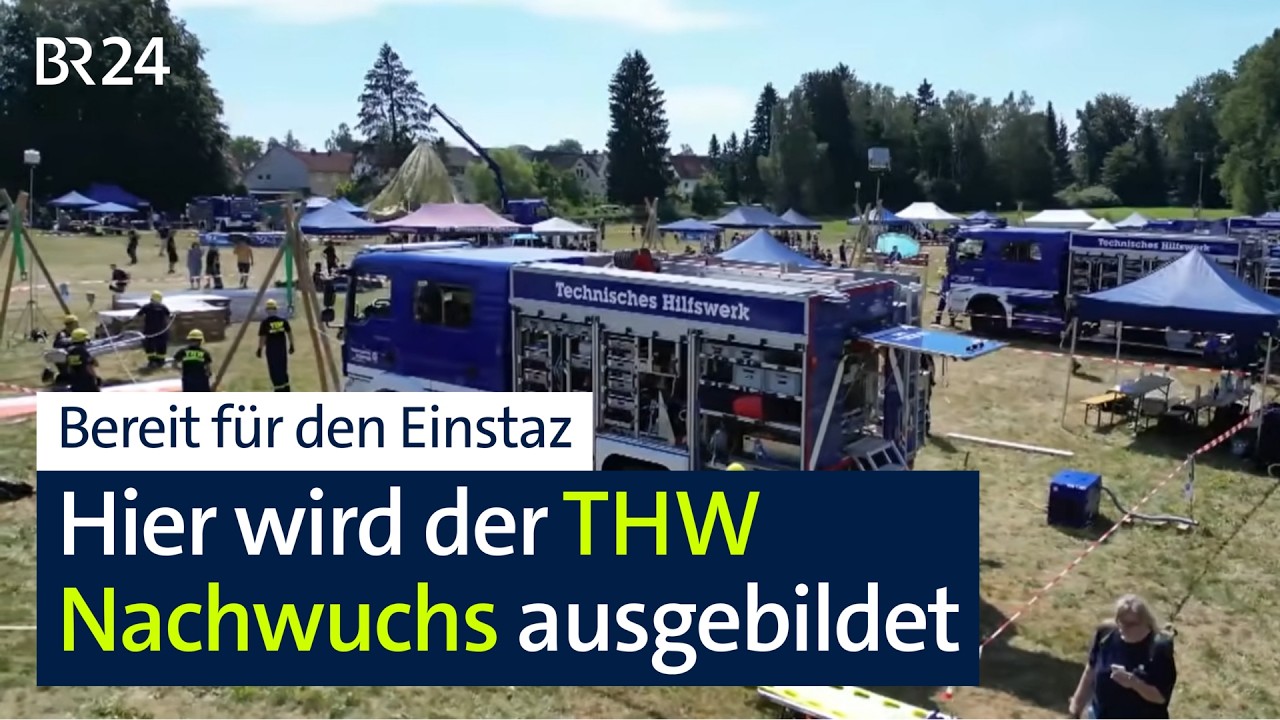 THW-Landesjugendlager: Nachwuchs bereitet sich auf den Ernstfall vor | BR24