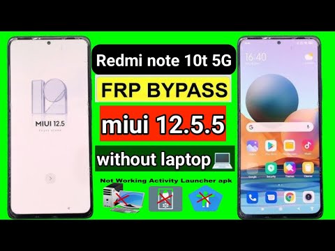 Redmi note 10T frp bypass 12.5 || all redmi 12.5 google account remove || without pc