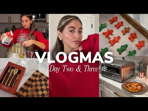 VLOGMAS DAY 2 & 3 ❅ christmas cookies, homemade pizza night, shopping at hobby lobby & haul 