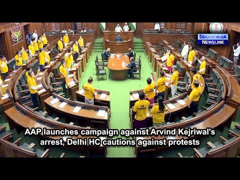 AAP launches campaign against Arvind Kejriwal's arrest, Delhi HC cautions against protests